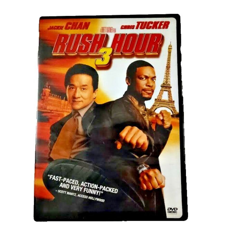 Rush Hour 3 DVD Movie 2008 Comedy Jackie Chan Chris Tucker